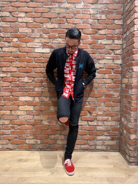 「エンジニアシャツ」｜DUKASHUNさん（メンズ・175cm）の春コーディネート