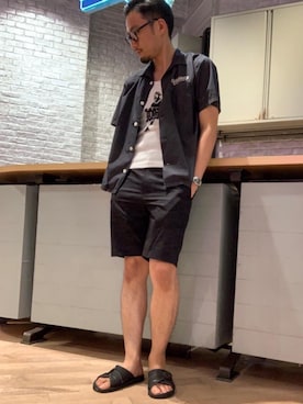 「カモフラージュ柄」｜DUKASHUNさん（メンズ・175cm）の夏コーディネート