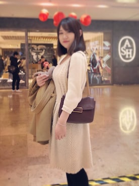 「アイテム（ダッフルコート）」を使った、Lareinnnaさん（レディース・152cm・10代）の春コーディネート