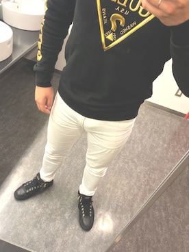 「Guess（ゲス）のアイテム（シャツ/ブラウス）」を使った、かずさん（メンズ・175cm）の冬コーディネート