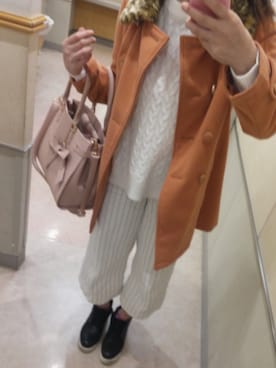 「Honeys（ハニーズ）のアイテム（ダウンジャケット/コート）」を使った、恵美さん（レディース・165cm）の冬コーディネート