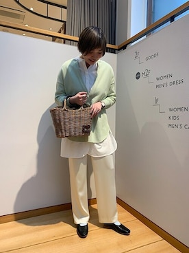 「アイテム（その他シューズ）」を使った、立川さん（レディース・171cm）の冬コーディネート