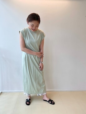 Ships シップス のワンピース ドレス グリーン系 を使った人気ファッションコーディネート Wear