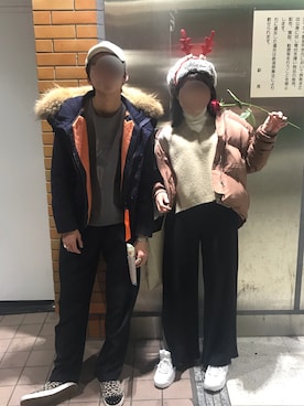 「ロシア帽」｜「アイテム（ジャケット/アウター）」を使った、𝓼𝓱𝓲𝓸さん（レディース・157cm）の秋コーディネート