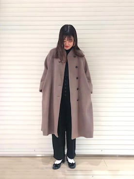 「Omekashi（オメカシ）のアイテム（その他アウター）」を使った、hayataさん（レディース・164cm）の冬コーディネート