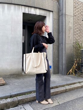 「Omekashi（オメカシ）のアイテム（オールインワン・サロペット）」を使った、hayataさん（レディース・164cm）の春コーディネート