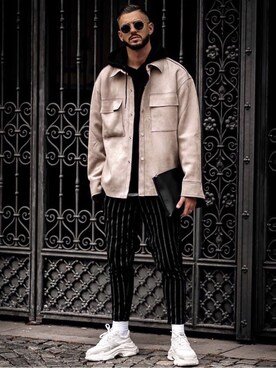 「vetements」｜「アイテム（ブルゾン）」を使った、Urkoolwearさん（メンズ・185cm）の冬コーディネート