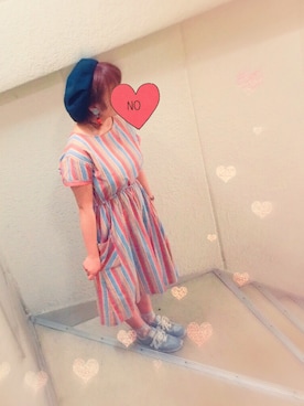 「ehka sopo（エヘカソポ）のアイテム」を使った、𝕡𝕠𝕟さん（レディース・150cm）の夏コーディネート