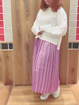 「ラベンダー」｜𝕡𝕠𝕟さん（レディース・150cm）の春コーディネート