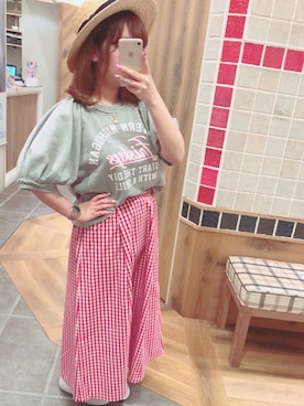 「NIKORON」｜𝕡𝕠𝕟さん（レディース・150cm）の春コーディネート