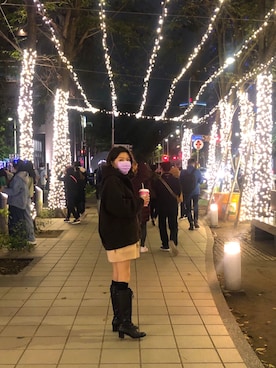 「AS（アス）のアイテム」を使った、Nina 🇹🇼さん（レディース・158cm）の冬コーディネート