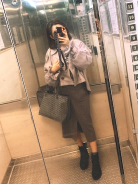「LA BELLE ETUDE（ラベルエチュード）のアイテム（ブルゾン）」を使った、Nina 🇹🇼さん（レディース・158cm）の冬コーディネート
