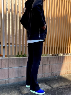 「adidas by Stella McCartney（アディダスバイステラマッカートニー）のアイテム（トップス）」を使った、えみ☺︎☆さん（レディース・172cm）の冬コーディネート