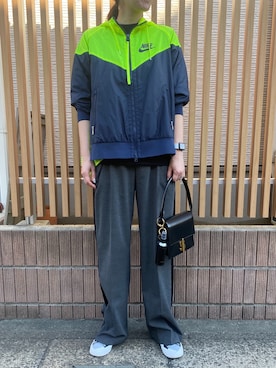 「Sacai（サカイ）のアイテム（その他パンツ）」を使った、えみ☺︎☆さん（レディース・172cm）の冬コーディネート