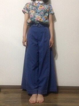 「BE NEAT（ビーニート）のアイテム」を使った、お湯さん（レディース・157cm）の夏コーディネート