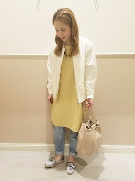 「レプシィム(LEPSIM)」｜「アイテム（ブルゾン）」を使った、chiakiさん（レディース・161cm）の春コーディネート