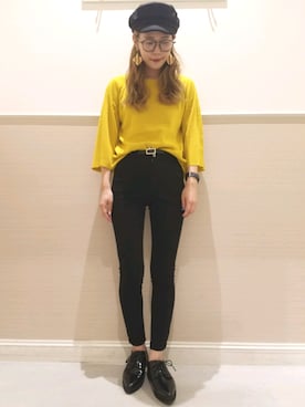 「レプシィム(LEPSIM)」｜「アイテム（キャスケット）」を使った、chiakiさん（レディース・161cm）の秋コーディネート