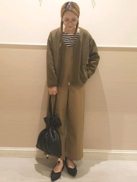 「レプシィム(LEPSIM)」｜「アイテム（ブルゾン）」を使った、chiakiさん（レディース・161cm）の秋コーディネート