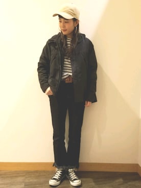 「レプシィム(LEPSIM)」｜「アイテム（キャップ）」を使った、chiakiさん（レディース・161cm）の冬コーディネート