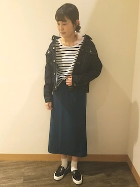 「レプシィム(LEPSIM)」｜「アイテム（デニムジャケット）」を使った、chiakiさん（レディース・161cm）の春コーディネート