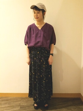 「レプシィム(LEPSIM)」｜「アイテム（キャップ）」を使った、chiakiさん（レディース・161cm）の夏コーディネート