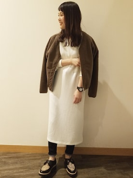 「レプシィム(LEPSIM)」｜「アイテム（ブルゾン）」を使った、chiakiさん（レディース・161cm）の秋コーディネート