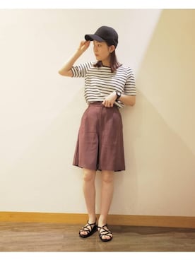 「レプシィム(LEPSIM)」｜「アイテム（キャップ）」を使った、chiakiさん（レディース・161cm）の夏コーディネート