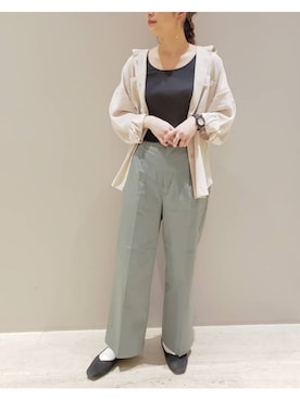 「レプシィム(LEPSIM)」｜「アイテム（チノパンツ）」を使った、chiakiさん（レディース・161cm）の春コーディネート