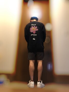 「Lee（リー）のアイテム（その他パンツ）」を使った、5keyさん（メンズ・165cm）の春コーディネート