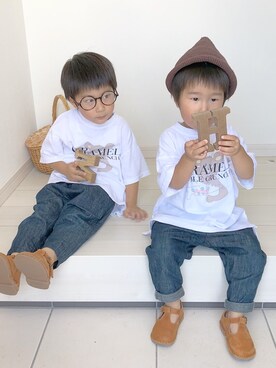 「handmade」｜「アイテム（その他シューズ）」を使った、_masa.hayaさん（キッズ・90cm）の夏コーディネート
