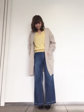 「STUDIOUS（ステュディオス）のアイテム（パンプス）」を使った、naaaさん（レディース・162cm）の冬コーディネート