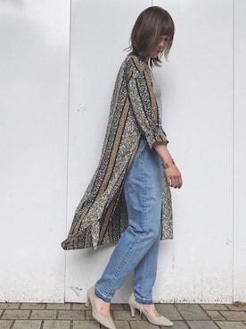 「STUDIOUS（ステュディオス）のアイテム（パンプス）」を使った、naaaさん（レディース・162cm）の秋コーディネート