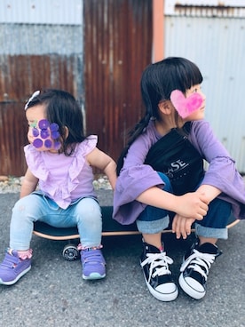 ®️ikunan☺︎さん（キッズ・110cm）の春コーディネート