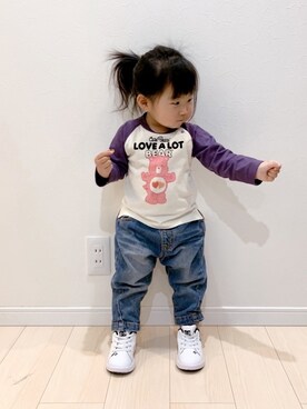 ®️ikunan☺︎さん（キッズ・110cm）の春コーディネート