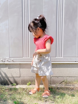 ®️ikunan☺︎さん（キッズ・80cm）の夏コーディネート