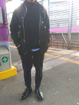 「RAINMAN（レインマン）のアイテム」を使った、宮澤さん（メンズ・175cm）の秋コーディネート