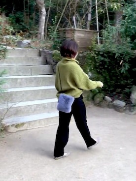 「アイテム（パンプス、グレー系）」を使った、ちかさん（レディース・158cm）の冬コーディネート