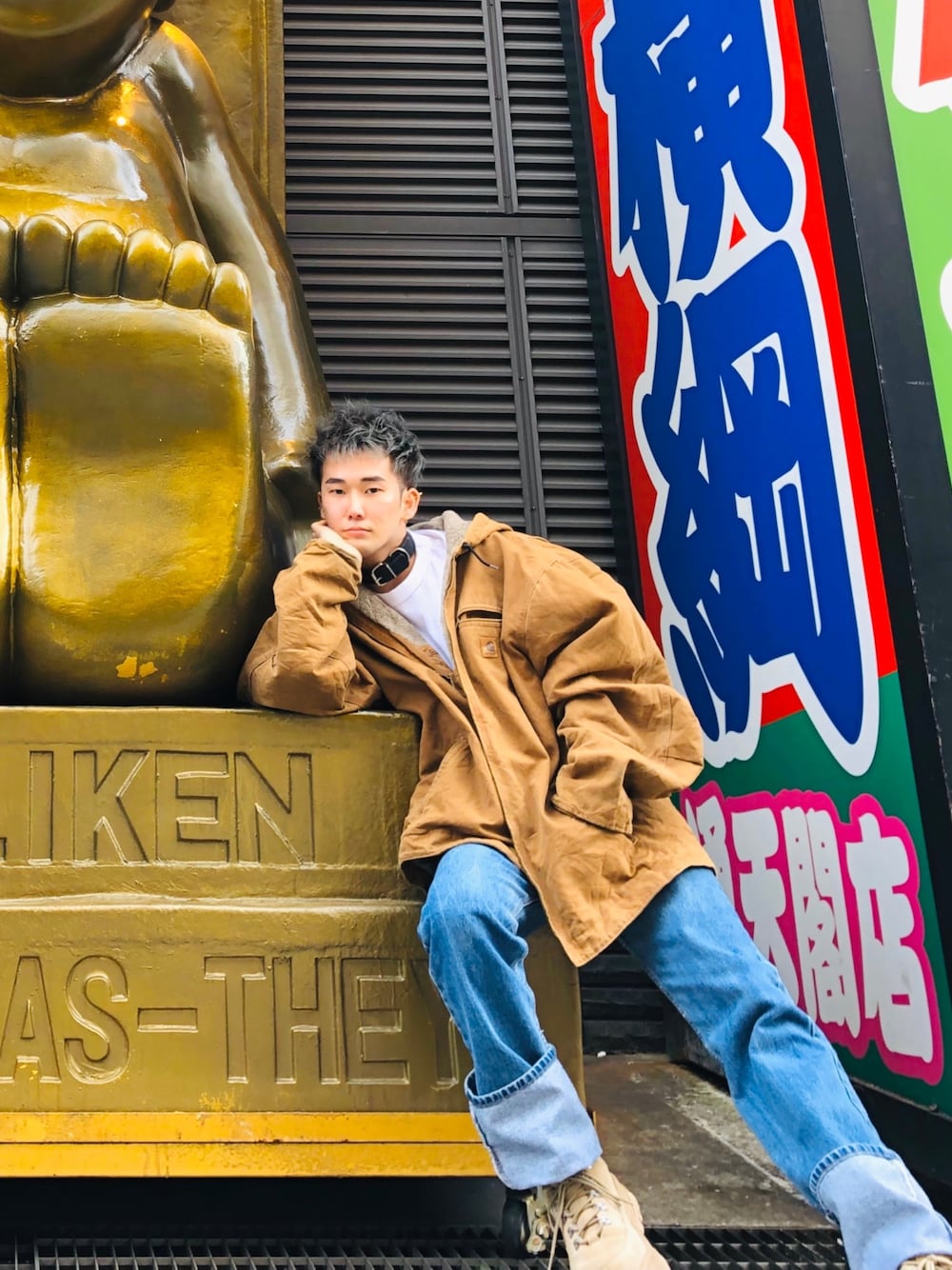 Carharttのジャケット/アウター（ベージュ系）を使ったメンズ人気