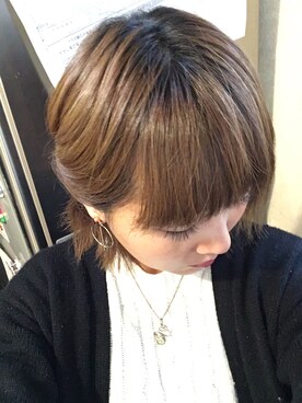 「アイテム（ピアス（両耳用））」を使った、mikaさん（レディース・169cm・30代）の冬コーディネート
