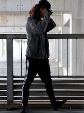 「ボアトレーナー」｜Takumiさん（メンズ・172cm）の秋コーディネート