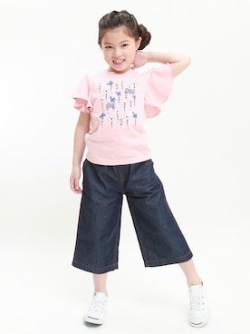 「RAGMART（ラグマート）のアイテム（パンツ）」を使った、RAGMARTさん（キッズ・109cm）の春コーディネート
