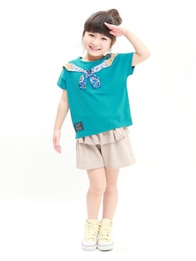 「RAGMART（ラグマート）のアイテム（パンツ）」を使った、RAGMARTさん（キッズ・109cm）の夏コーディネート