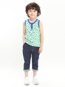 「アイテム（タンクトップ）」を使った、RAGMARTさん（キッズ・112cm）の夏コーディネート