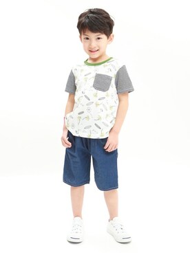 「RAGMART（ラグマート）のアイテム（トップス）」を使った、RAGMARTさん（キッズ・107cm）の夏コーディネート