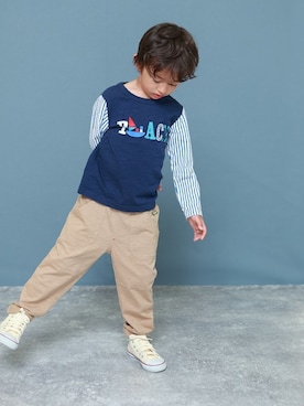 「RAGMART（ラグマート）のアイテム（パンツ）」を使った、RAGMARTさん（キッズ・107cm）の夏コーディネート