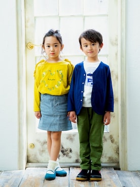 「RAGMART（ラグマート）のアイテム（パンツ）」を使った、RAGMARTさん（キッズ・107cm）の夏コーディネート