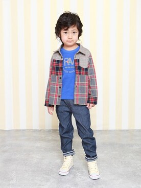 「RAGMART（ラグマート）のアイテム（パンツ）」を使った、RAGMARTさん（キッズ・112cm）の秋コーディネート