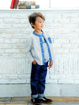 「子供服」｜RAGMARTさん（キッズ・107cm）の秋コーディネート