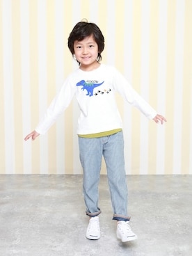 「RAGMART（ラグマート）のアイテム（パンツ）」を使った、RAGMARTさん（キッズ・112cm）の秋コーディネート
