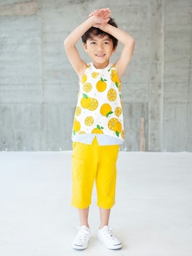 「アイテム（タンクトップ）」を使った、RAGMARTさん（キッズ・110cm）の夏コーディネート